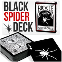 Black Spider Deck (Bicycle) by Magic Makers