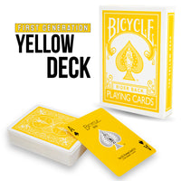 Yellow Deck Playing Cards (Bicycle) by Magic Makers