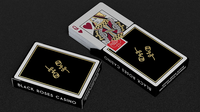 Gold Foil Black Roses Casino Playing Cards