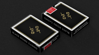 Gold Foil Black Roses Casino Playing Cards