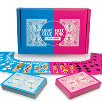 Blue and Pink Playing Cards Two Deck Combo