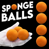 Sponge Balls (2" Orange 4-Pack) by Magic Makers