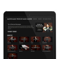 Torn & Restored Newspaper Illusion by Magic Makers (Download + DVD)
