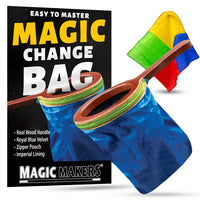Magic Zipper Change Bag (Blue) with Silk Blendo by Magic Makers
