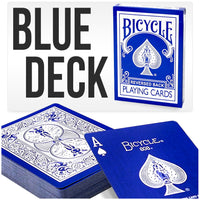 Reversed Back Bicycle Deck (Blue Ice) by Magic Makers
