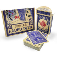 Faded Deck (Blue, Bicycle Rider Back) by Magic Makers
