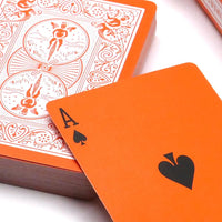Orange Deck Playing Cards (Bicycle) by Magic Makers
