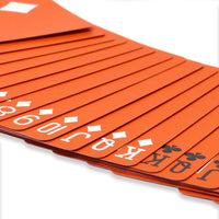 Orange Deck Playing Cards (Bicycle) by Magic Makers
