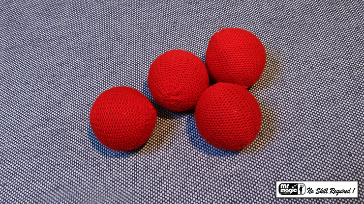 Crochet 4 Ball Set (Red, 2