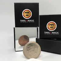 Copper Silver Coin (Half Dollar/English Penny) (D0060) by Tango - Trick