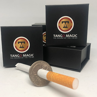 Cigarette Thru Quarter (One Sided) D0013 by Tango Magic - Trick