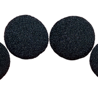 1.5 inch Regular Sponge Ball (Black) Pack of 4 from Magic by Gosh