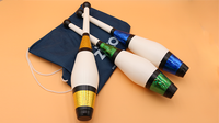 Juggling Set (3 Decorated Clubs) Assorted Colors by Zyko - Trick
