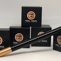 Mini Magic Wand in Black (W004) (with gold tips) by Tango -Trick