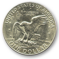 Eisenhower Dollar (Single Coin Ungimmicked) - Trick