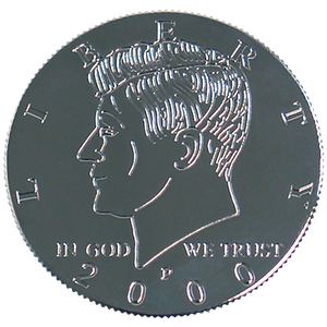Kennedy Palming Coin (Half Dollar Sized) by You Want It We Got It - Trick