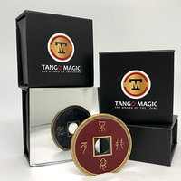 Chinese Coin (CH0019) Black & Red by Tango Magic - Tricks