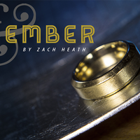 Ash and Ember Gold Beveled Size 9 (2 Rings) by Zach Heath  - Trick