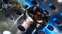 Ash and Ember Silver Curved Size 9 (2 Rings) by Zach Heath  - Trick
