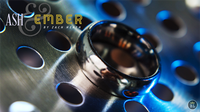 Ash and Ember Silver Curved Size 11 (2 Rings) by Zach Heath  - Trick
