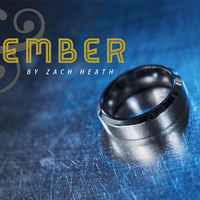 Ash and Ember Silver Beveled Size 7 (2 Rings) by Zach Heath - Trick