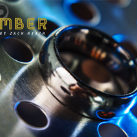 Ash and Ember Silver Curved Size 14 (2 Rings) by Zach Heath - Trick