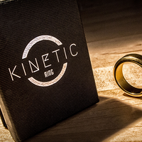 Kinetic PK Ring (Gold) Beveled size 9 by Jim Trainer - Trick