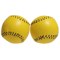 Chop Cup Balls Yellow Leather (Set of 2) by Leo Smetsers - Trick