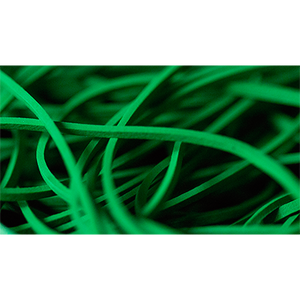 Joe Rindfleisch's Rainbow Rubber Bands (Marcus Eddie - Green Pack  ) by Joe Rindfleisch - Trick