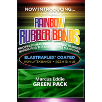 Joe Rindfleisch's Rainbow Rubber Bands (Marcus Eddie - Green Pack  ) by Joe Rindfleisch - Trick
