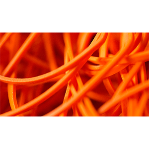 Joe Rindfleisch's Rainbow Rubber Bands (Daniel Garcia - Orange Pack  ) by Joe Rindfleisch - Trick