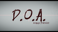 D.O.A. by Morgan Strebler and SansMinds - DVD
