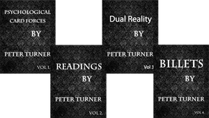 4 Volume Set of Reading, Billets, Dual Reality and Psychological Playing Card Forces by Peter Turner eBook DOWNLOAD