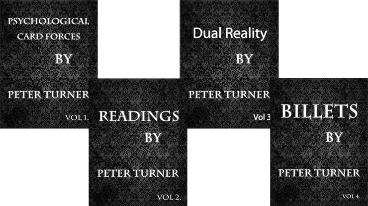 4 Volume Set of Reading, Billets, Dual Reality and Psychological Playing Card Forces by Peter Turner eBook DOWNLOAD