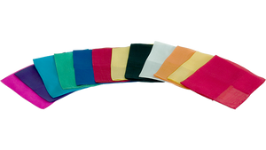 Silks 12 inch 12 Pack (Assorted) Magic by Gosh - Trick