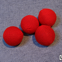Crochet Balls (Red 2 inch) by Mr. Magic - Trick