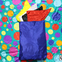 Bag to Happy Birthday Silk (36 inch  x 36 inch) by Mr. Magic - Trick
