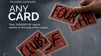 Any Card (Gimmick and Online Instructions) by Richard Sanders - Trick
