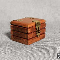 Quarter Go Box (Teak) by Mr. Magic - Trick