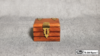 Quarter Go Box (Teak) by Mr. Magic - Trick
