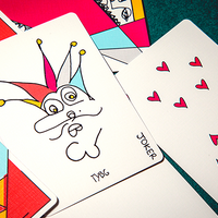 Red Stripe Playing Cards