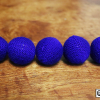 Crochet 5 Ball combo Set (1"/Blue) by Mr. Magic - Trick
