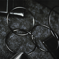 4" Linking Rings (Black) by TCC - Trick