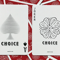 Choice Cloverback (Red) Playing Cards