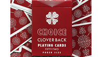Choice Cloverback (Red) Playing Cards

