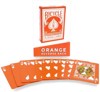 Orange Deck Playing Cards (Bicycle) by Magic Makers
