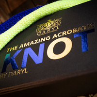 Amazing Acrobatic Knot with extra knot Blue and Yellow (Gimmicks and Online Instructions) by Daryl - Trick