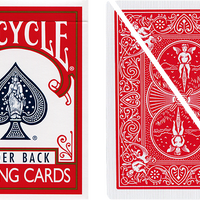 Split Pop Eyed Popper Deck Bicycle (Red)