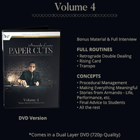 Paper Cuts Secret Volume 4 by Armando Lucero - DVD