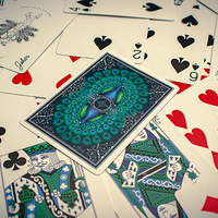 Limited Edition Peacocks Playing Cards by Rocsana Thompson